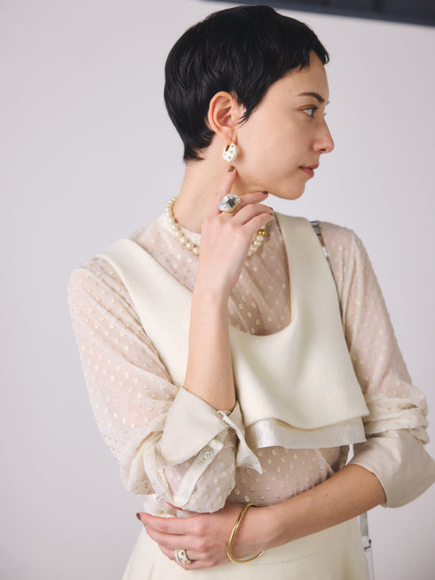 lamb wool bustier